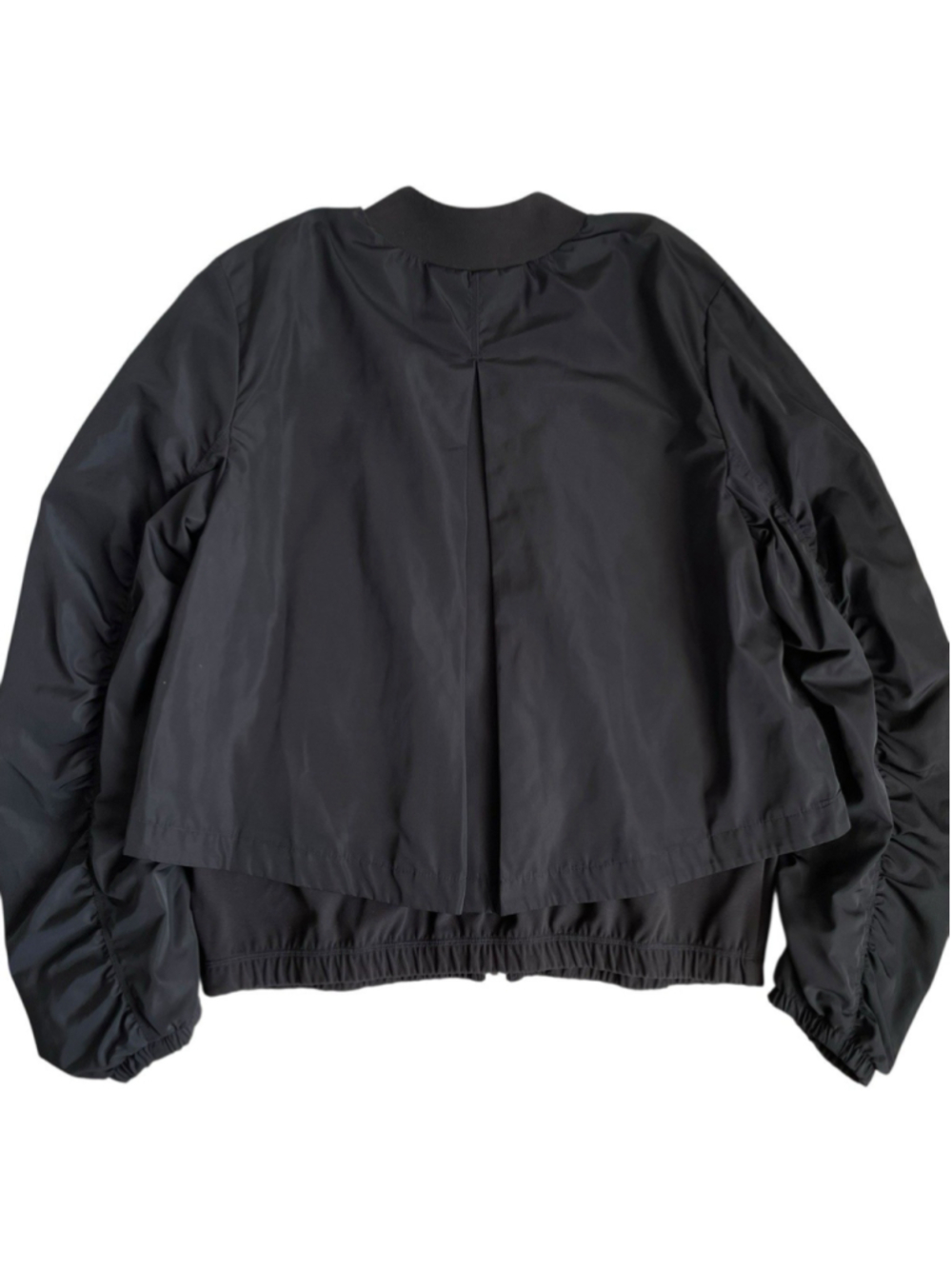 NWT ATHLETA Wayfarer Bomber Jacket Women's Size Small Black Full Zip - Picture 5 of 14
